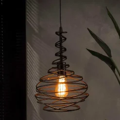 Wohnen Pendelleuchte mit Drahtschirm geschwungen - Brozana