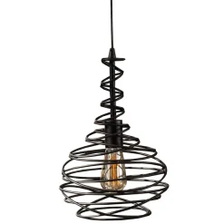 Wohnen Pendelleuchte mit Drahtschirm geschwungen - Brozana