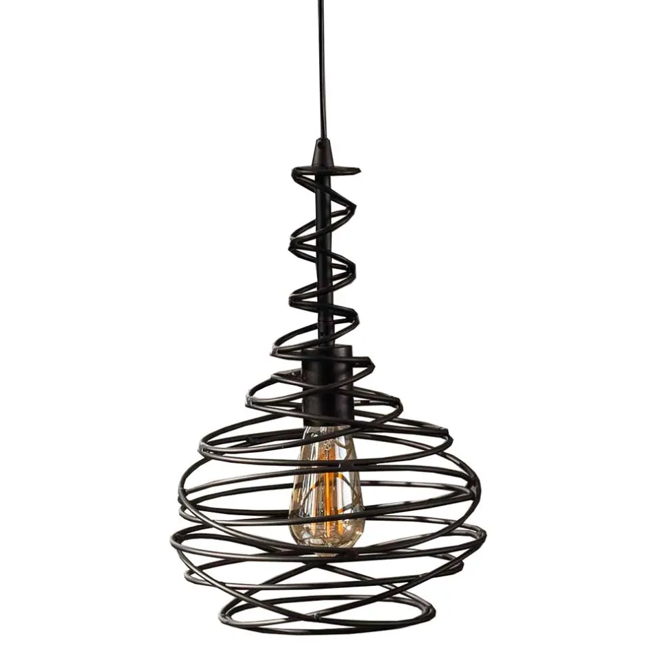 Wohnen Pendelleuchte mit Drahtschirm geschwungen - Brozana