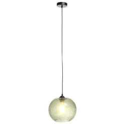 Wohnen Pendelleuchte mit grünem Glas Kuppel Schirm - Buleria