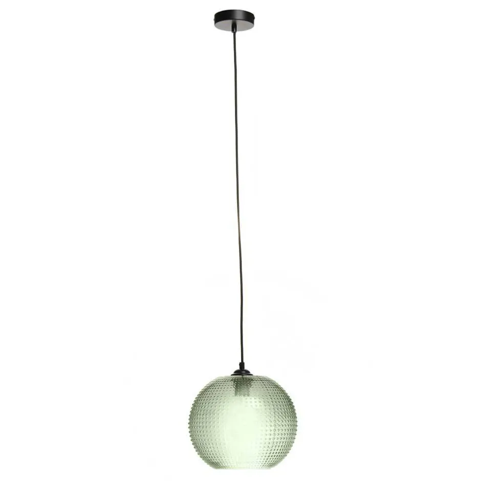 Wohnen Pendelleuchte mit grünem Glas Kuppel Schirm - Buleria