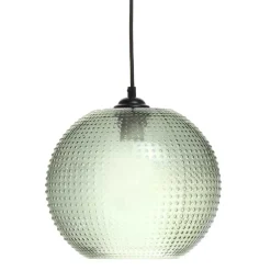 Wohnen Pendelleuchte mit grünem Glas Kuppel Schirm - Buleria
