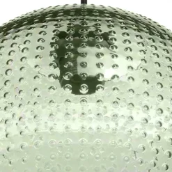 Wohnen Pendelleuchte mit grünem Glas Kuppel Schirm - Buleria