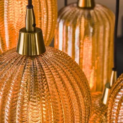 Wohnen Pendelleuchte mit unterschiedlichen Schirmen - Aribert