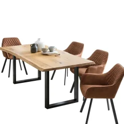 Wohnen 4-Personen-Essgruppe mit Tischsesseln - Zuzi (fünfteilig)