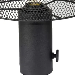 Wohnen Pilz Design Tischlampe in Schwarz Metall - Janie