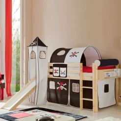 Kinder Wohnen Piraten Spielbett Bram aus Kiefer Massivholz