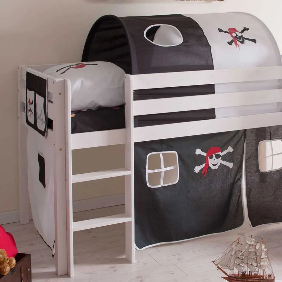 Kinder Wohnen Piraten Spielbett Buono mit Rutsche