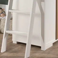 Kinder Wohnen Platzsparendes Hochbett mit Schrank - Rupicon (zweiteilig)