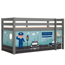 Kinder Wohnen Polizei Kinderzimmer Hochbett in Grau - Annest