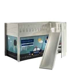 Kinder Wohnen Polizei Rutschbett in Weiß - Tubianas