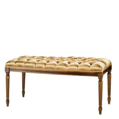 Polsterbank Bettbank in Gold & Buche Braun - Machipo^Wohnen Hot