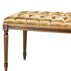 Polsterbank Bettbank in Gold & Buche Braun - Machipo^Wohnen Hot