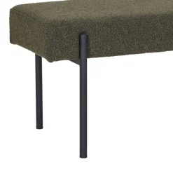 Wohnen Polsterbank in Dunkelgrün Boucle - Barahona