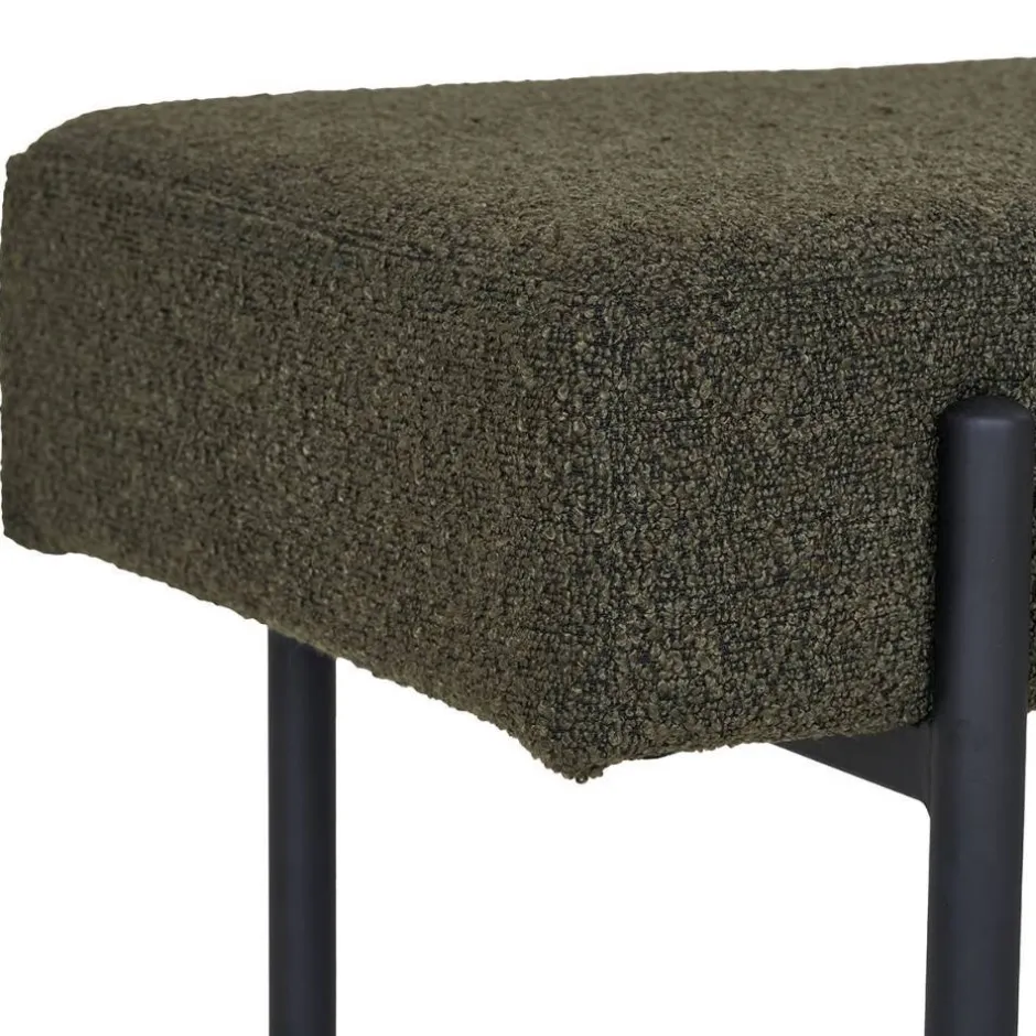 Wohnen Polsterbank in Dunkelgrün Boucle - Barahona