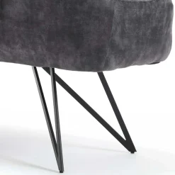 Polsterbank mit Armlehnen in Anthrazit - Mascaro^Wohnen Hot