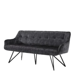 Polsterbank mit Armlehnen in Anthrazit - Mascaro^Wohnen Hot