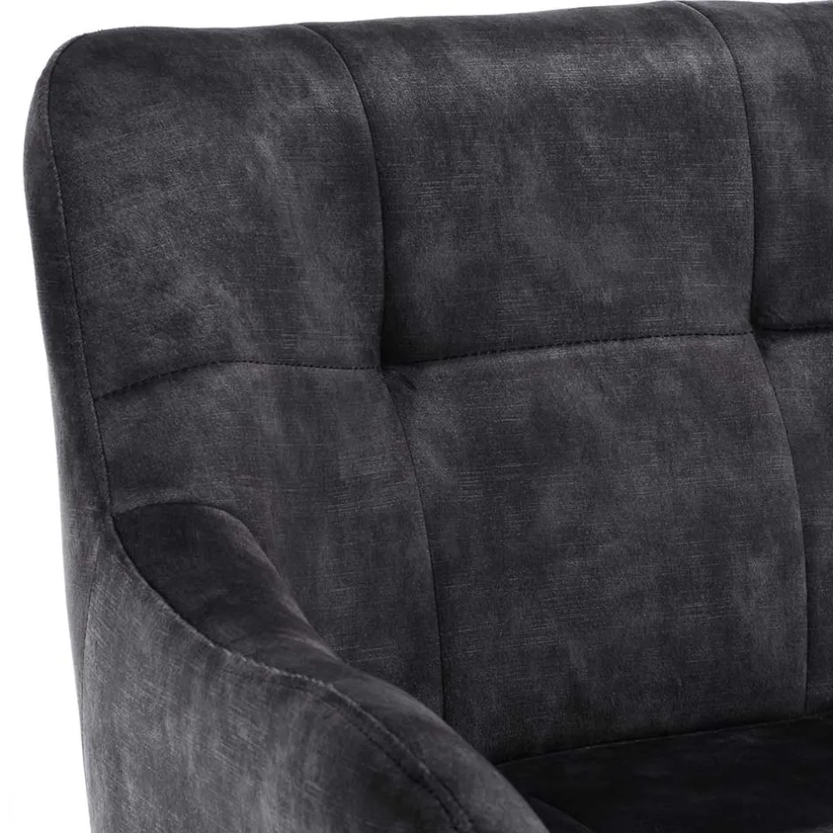 Polsterbank mit Armlehnen in Anthrazit - Mascaro^Wohnen Hot