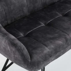 Polsterbank mit Armlehnen in Anthrazit - Mascaro^Wohnen Hot