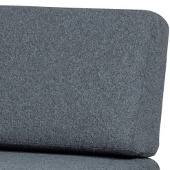 Polsterbank mit Rückenlehne in Grau - Ciannas^Wohnen Online