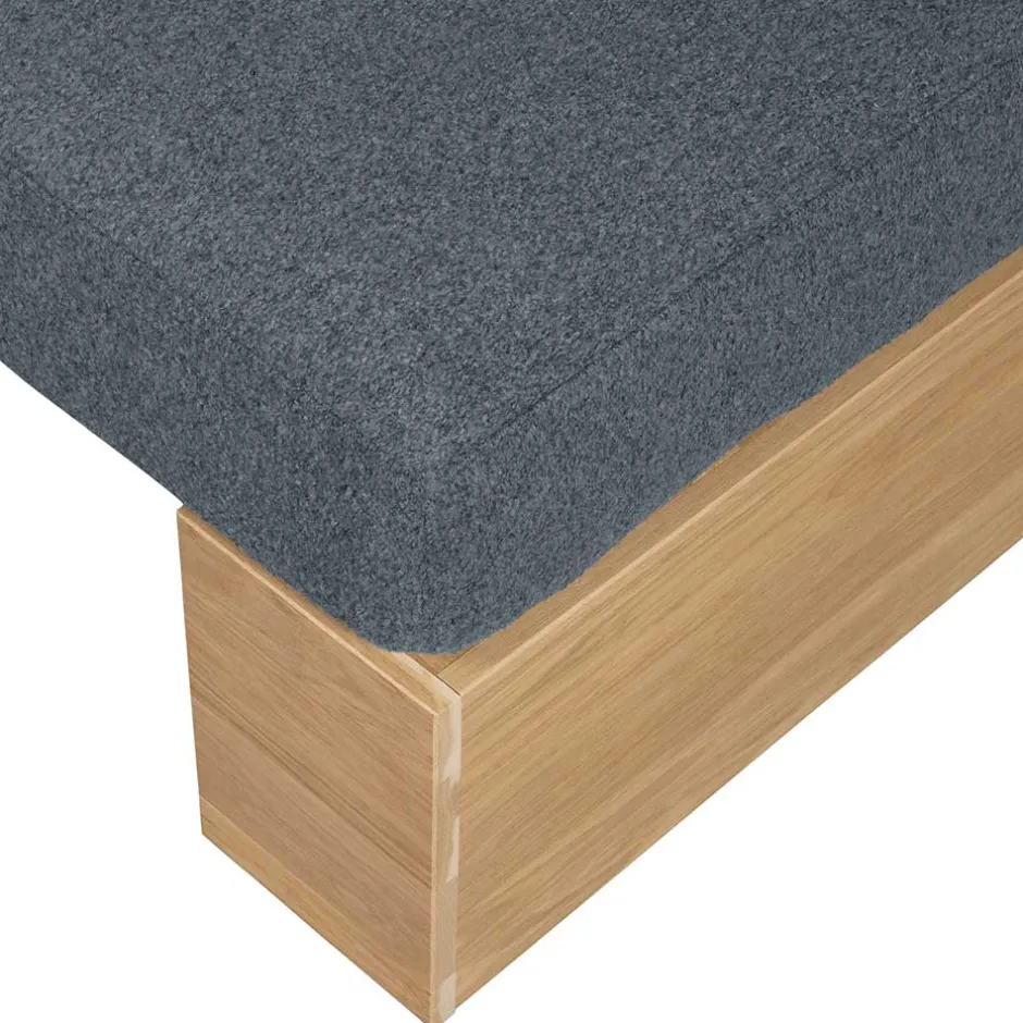 Polsterbank mit Rückenlehne in Grau - Ciannas^Wohnen Online