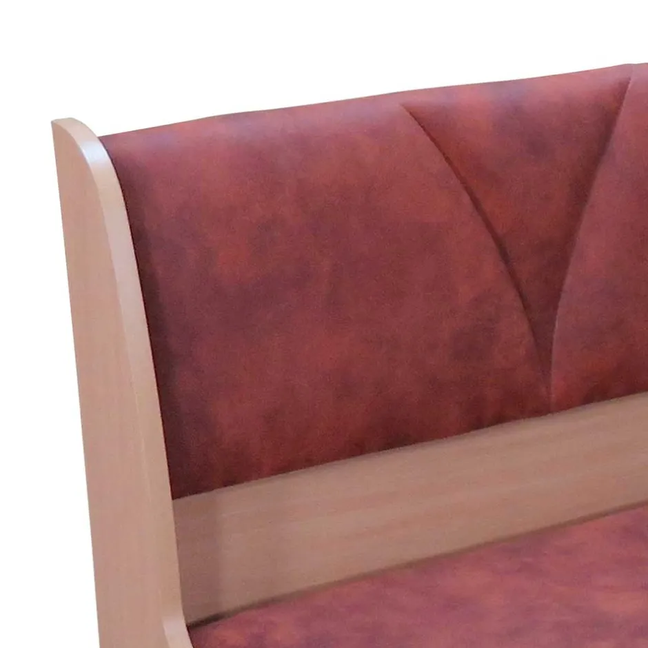 Wohnen Polsterbank mit Truhe 120cm Loisan in Cognac Vintage