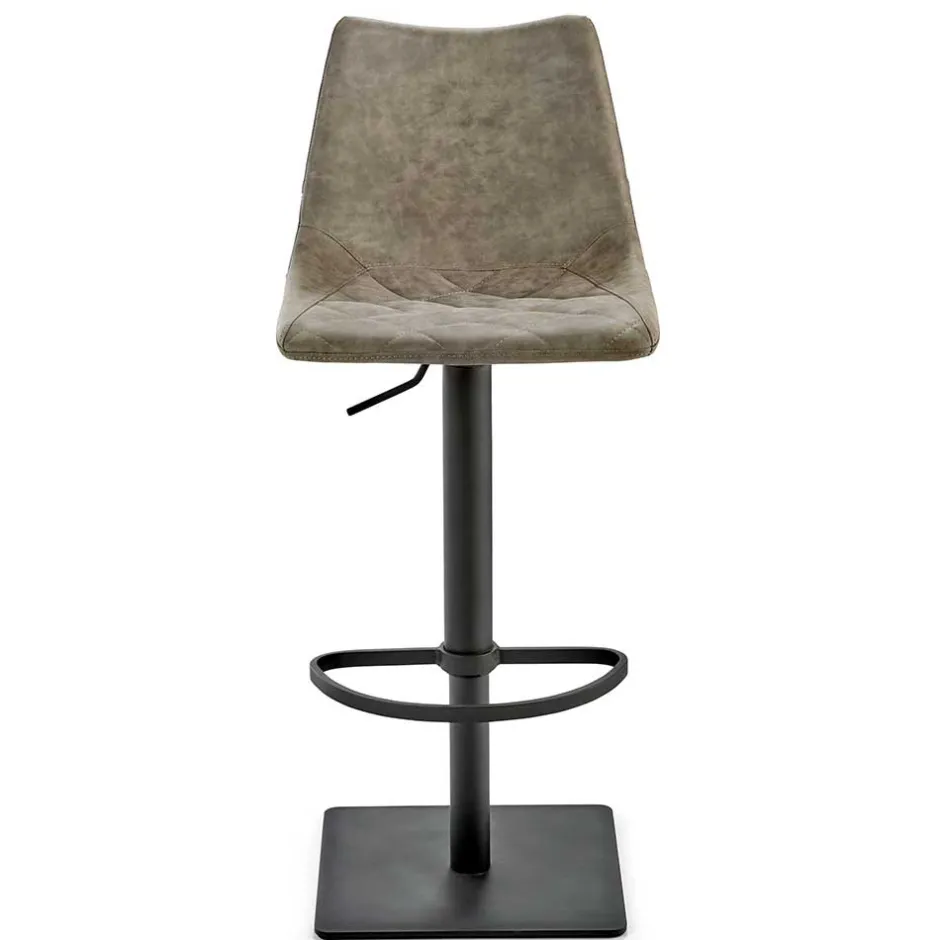 Wohnen Polster-Barstuhl in Schlamm & Schwarz - Ossika