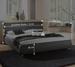 Polsterbett Alona aus Kunstleder^Wohnen Sale