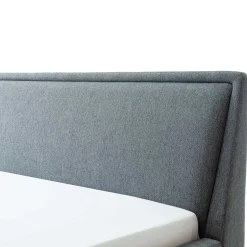 Polsterbett in Blaugrau & Eiche Natur - Grafics^Wohnen Clearance