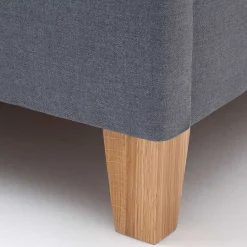 Polsterbett in Grau & Eiche - Saludio^Wohnen Online