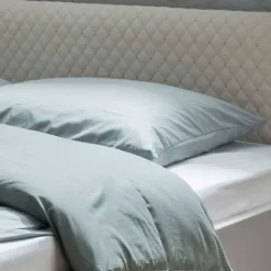 Wohnen Polsterbett mit Hänge-Nachttischen - Crascanu (dreiteilig)