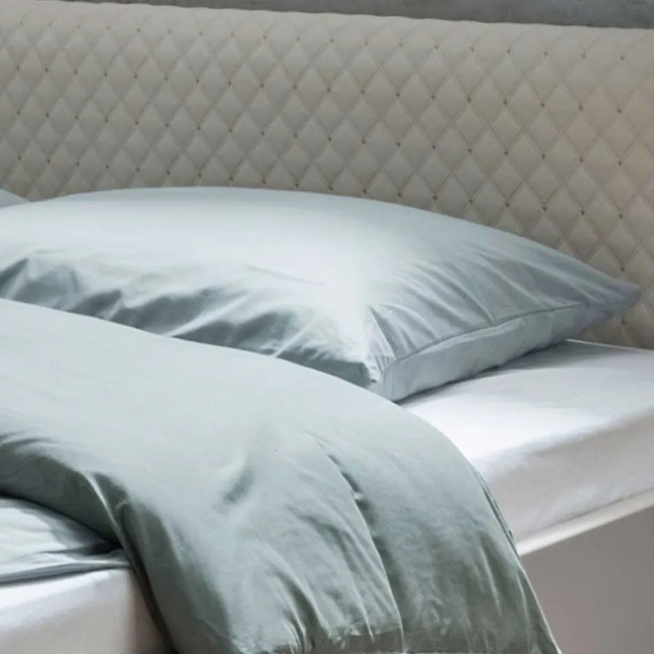 Wohnen Polsterbett mit Hänge-Nachttischen - Crascanu (dreiteilig)