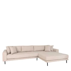 Wohnen Polsterecke in Beige Stoff - Pogarana