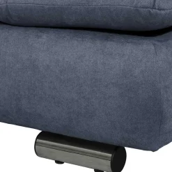 Polsterecke in Blau mit Chrom - Lex^Wohnen Online