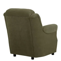 Polstergarnitur in Dunkelgrün Flockstoff - Ramira (dreiteilig)^Wohnen Best