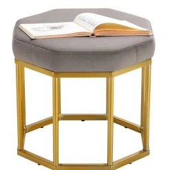 Polsterhocker in achteckiger Form - Lorossa^Wohnen New