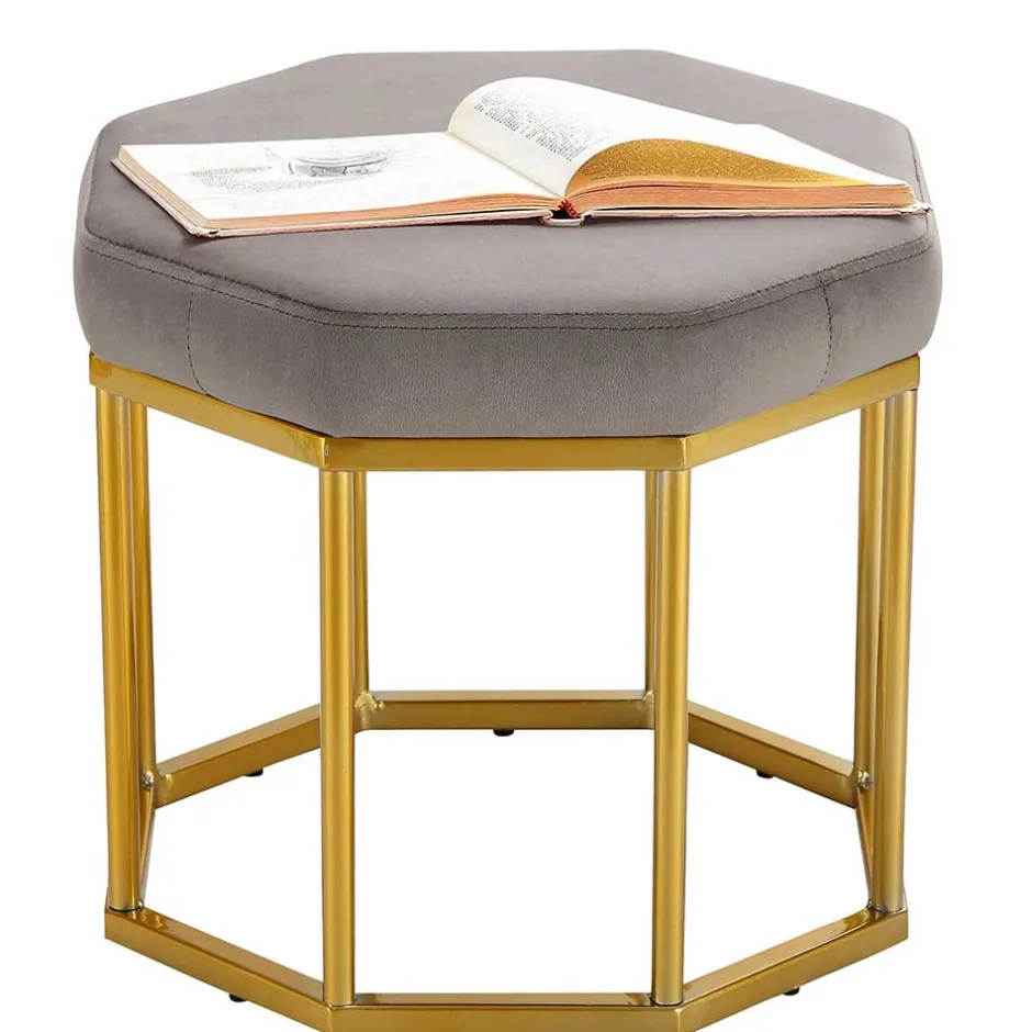 Polsterhocker in achteckiger Form - Lorossa^Wohnen New