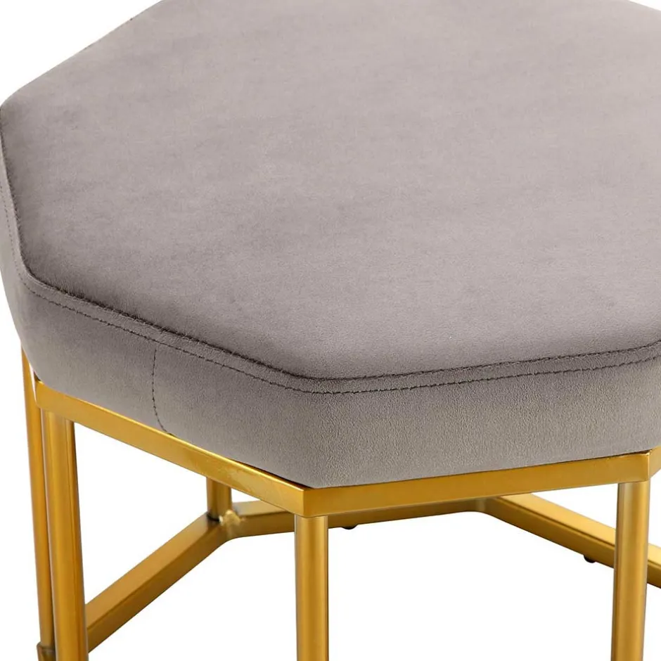 Polsterhocker in achteckiger Form - Lorossa^Wohnen New