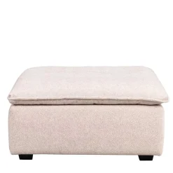 Wohnen Polsterhocker in Beige Stoff - Praia