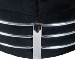 Wohnen Polsterhocker in Schwarz und Dunkelgrau - Galveston