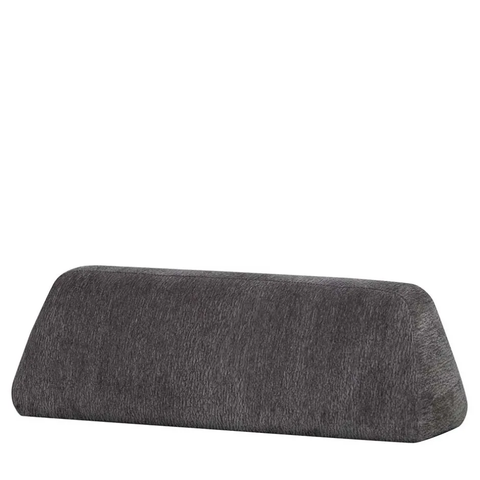 Polsterhocker mit verstellbarer Rückenlehne in Dunkelgrau - Atan^Wohnen Best