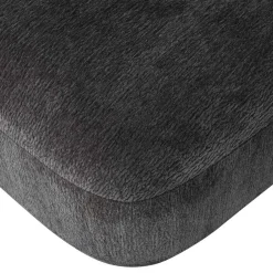 Polsterhocker mit verstellbarer Rückenlehne in Dunkelgrau - Atan^Wohnen Best