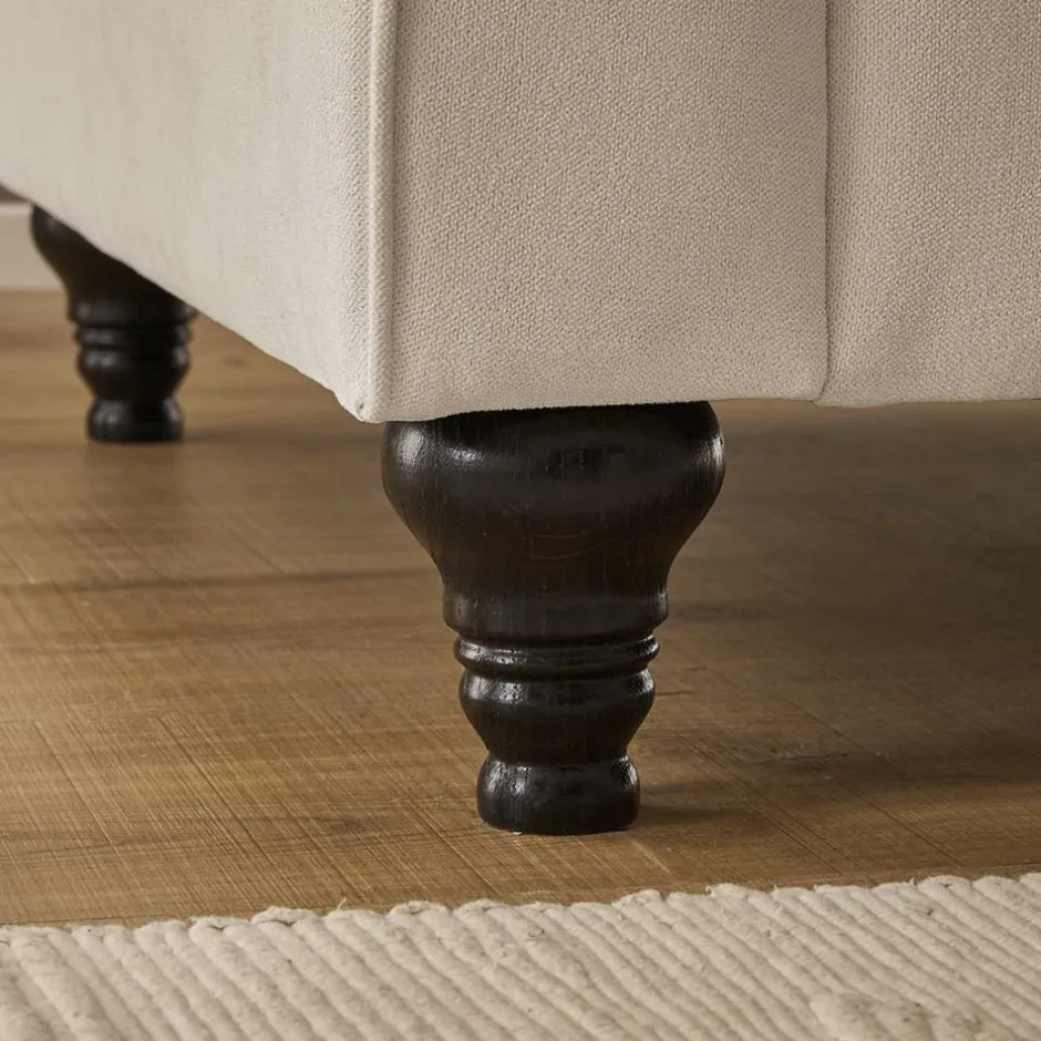 Polstersessel & Hocker in Beige - Merandes (zweiteilig)^Wohnen