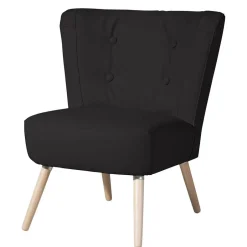 Polstersessel aus Kunstleder in Schwarz - Adaliz^Wohnen Hot