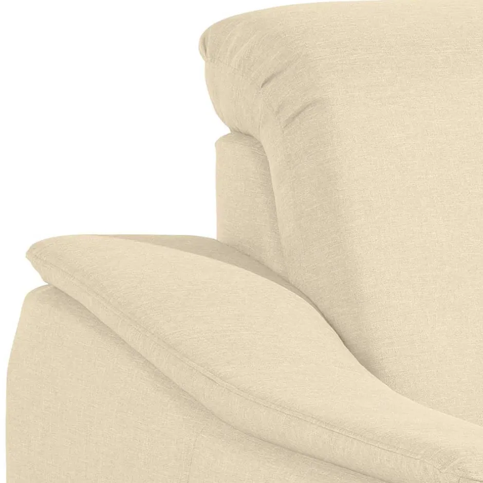 Polstersessel in Beige und Nussbaum Braun - Nando^Wohnen Discount