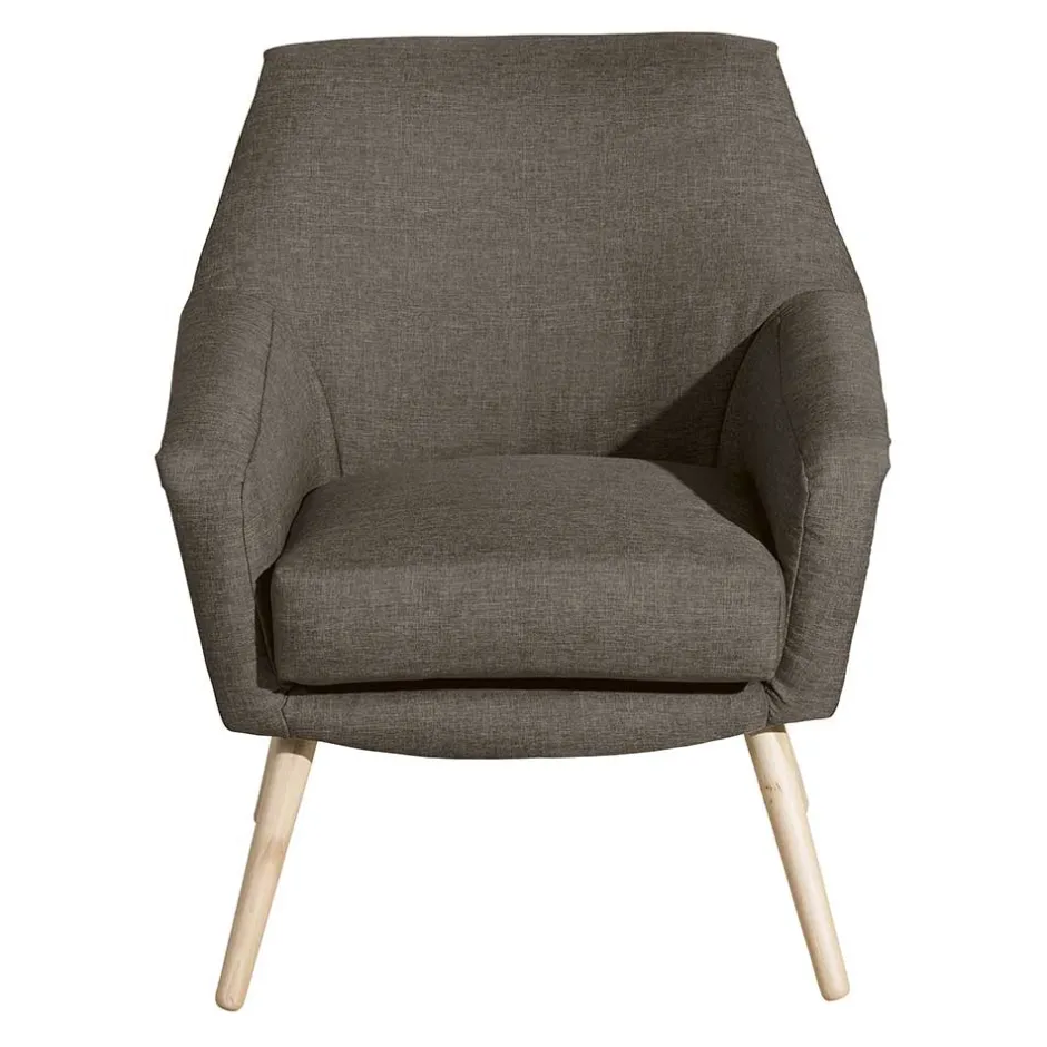 Polstersessel in Beigegrau Stoff - Jonas^Wohnen