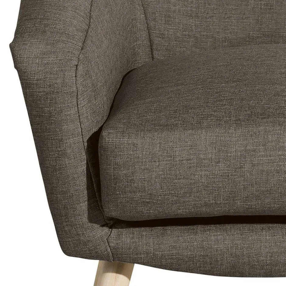 Polstersessel in Beigegrau Stoff - Jonas^Wohnen