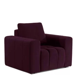 Wohnen Polstersessel in Bordeaux Samt - Snella