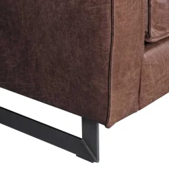 Polstersessel in Braun Recyclingleder - Sybilla^Wohnen Online