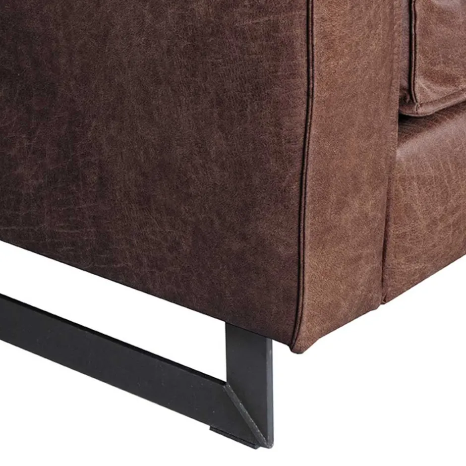 Polstersessel in Braun Recyclingleder - Sybilla^Wohnen Online